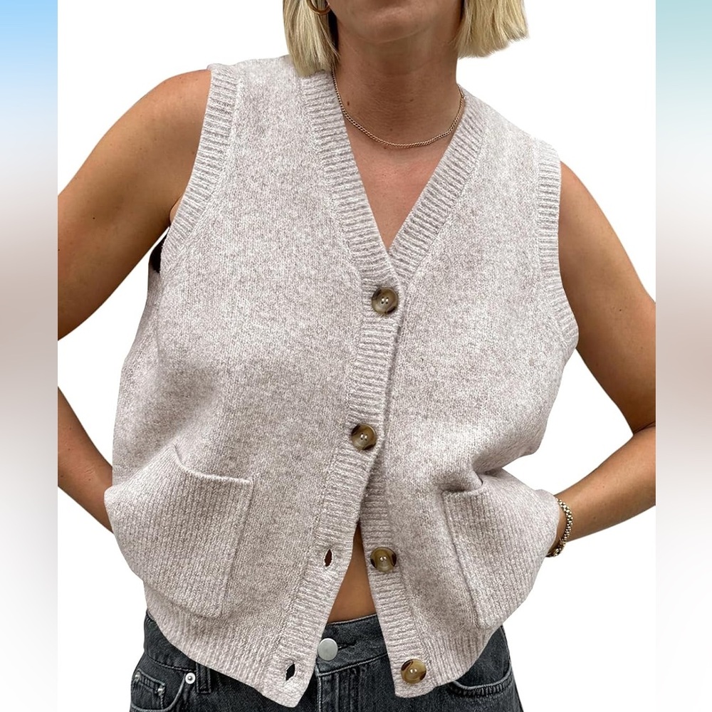 Sleeveless Sweater Vest